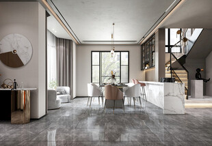 现代简约高级感新中式复古风客厅