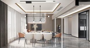 现代简约高级感新中式复古风客厅