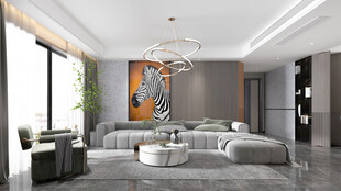 现代简约高级感新中式复古风客厅