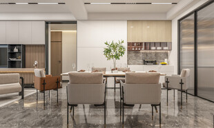 现代简约高级感新中式复古风客厅