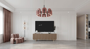 现代简约高级感新中式复古风客厅