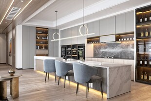 现代简约高级感新中式复古风客厅