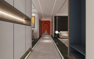 现代简约高级感新中式复古风客厅