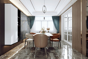 现代简约高级感新中式复古风客厅