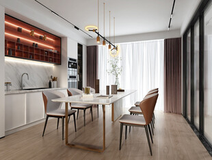 现代简约高级感新中式复古风客厅