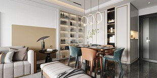 现代简约高级感新中式复古风客厅