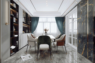 现代简约高级感新中式复古风客厅