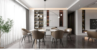 现代简约高级感新中式复古风客厅