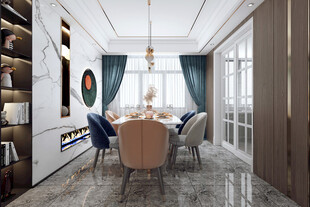 现代简约高级感新中式复古风客厅