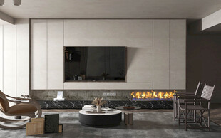 现代简约高级感新中式复古风客厅