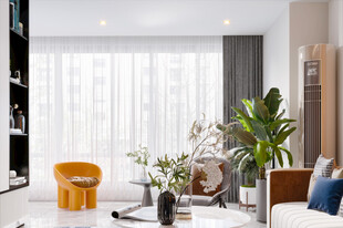 现代简约高级感新中式复古风客厅