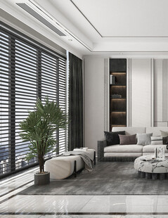 现代简约高级感新中式复古风客厅