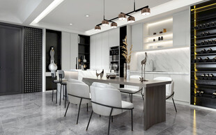 现代简约高级感新中式复古风客厅