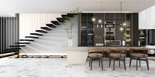 现代简约高级感新中式复古风客厅