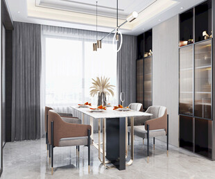 现代简约高级感新中式复古风客厅