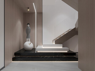 现代简约高级感新中式复古风客厅