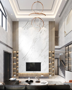 现代简约高级感新中式复古风客厅