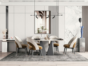 现代简约高级感新中式复古风客厅