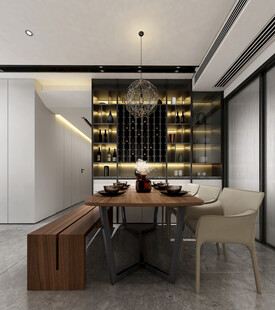 现代简约高级感新中式复古风客厅