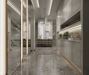 现代简约高级感新中式复古风客厅