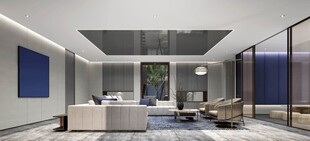 现代简约高级感新中式复古风客厅