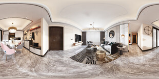 现代简约高级感新中式复古风客厅