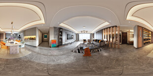 现代简约高级感新中式复古风客厅