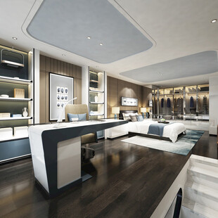 现代简约高级感新中式复古风客厅