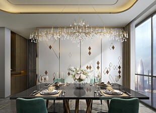 现代简约高级感新中式复古风客厅