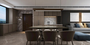 现代简约高级感新中式复古风客厅