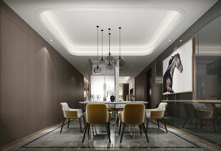 现代简约高级感新中式复古风客厅