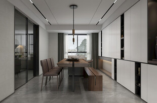 现代简约高级感新中式复古风客厅