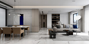 现代简约高级感新中式复古风客厅