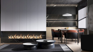 现代简约高级感新中式复古风客厅