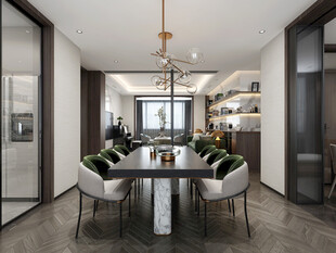 现代简约高级感新中式复古风客厅