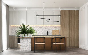 现代简约高级感新中式复古风客厅