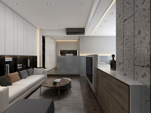 现代简约高级感新中式复古风客厅