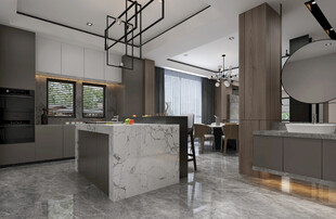 现代简约高级感新中式复古风客厅