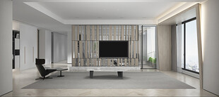 现代简约高级感新中式复古风客厅