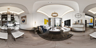 现代简约高级感新中式复古风客厅