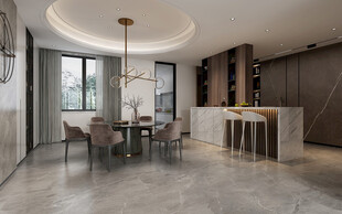 现代简约高级感新中式复古风客厅