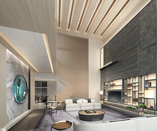 现代简约高级感新中式复古风客厅