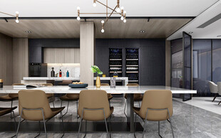 现代简约高级感新中式复古风客厅