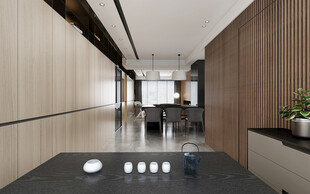 现代简约高级感新中式复古风客厅