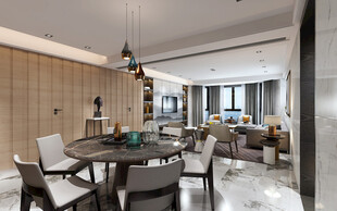 现代简约高级感新中式复古风客厅