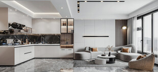 现代简约高级感新中式复古风客厅