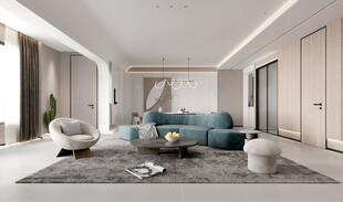 现代简约高级感新中式复古风客厅