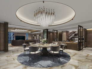 现代简约高级感新中式复古风客厅