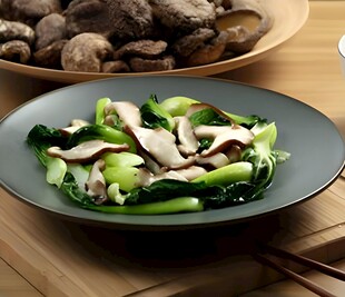 香菇炒青菜