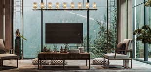 现代简约高级感新中式复古风客厅